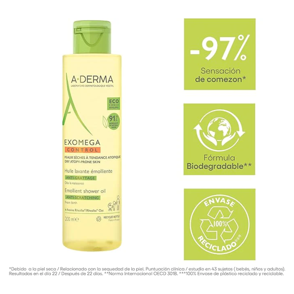 EXOMEGA ACEITE DE DUCHA 200 ML.