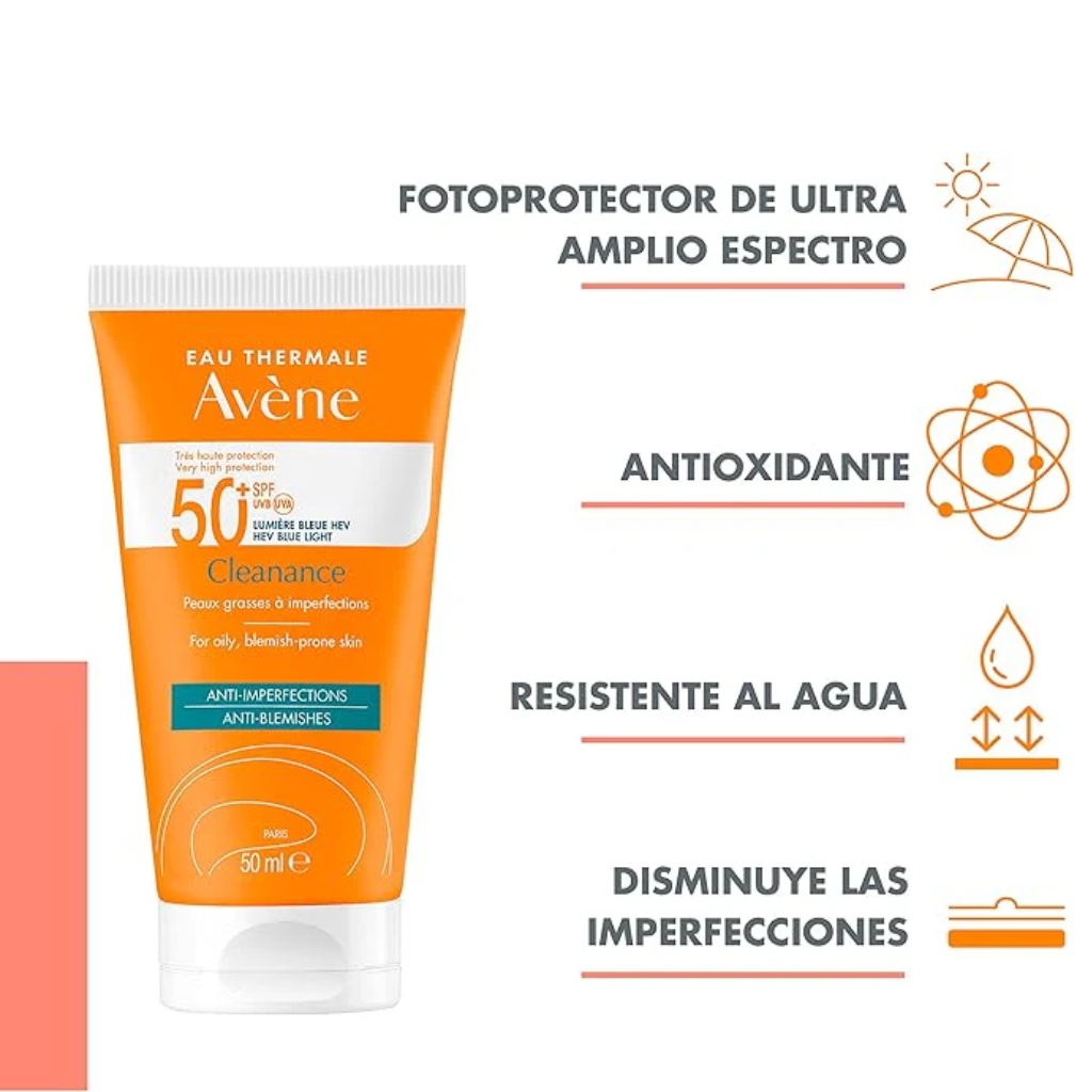 AVÉNE CLEANANCE SOLAR FPS 50+ 50 ML.