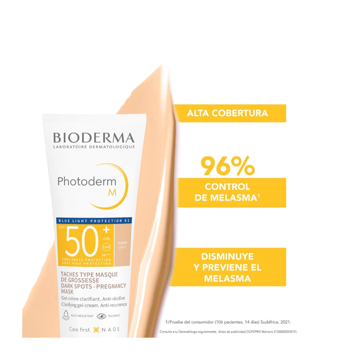 PHOTODERM M FPS 50+ GEL CREMA TONO CLARO 40 ML.