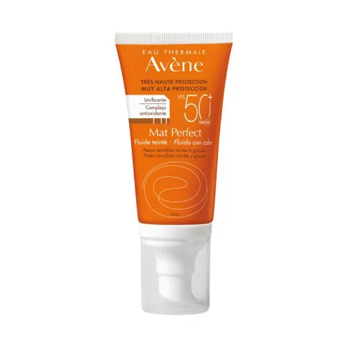 AVÉNE - MAT PERFECT FLUIDO CON COLOR FPS 50+ 50 ML.