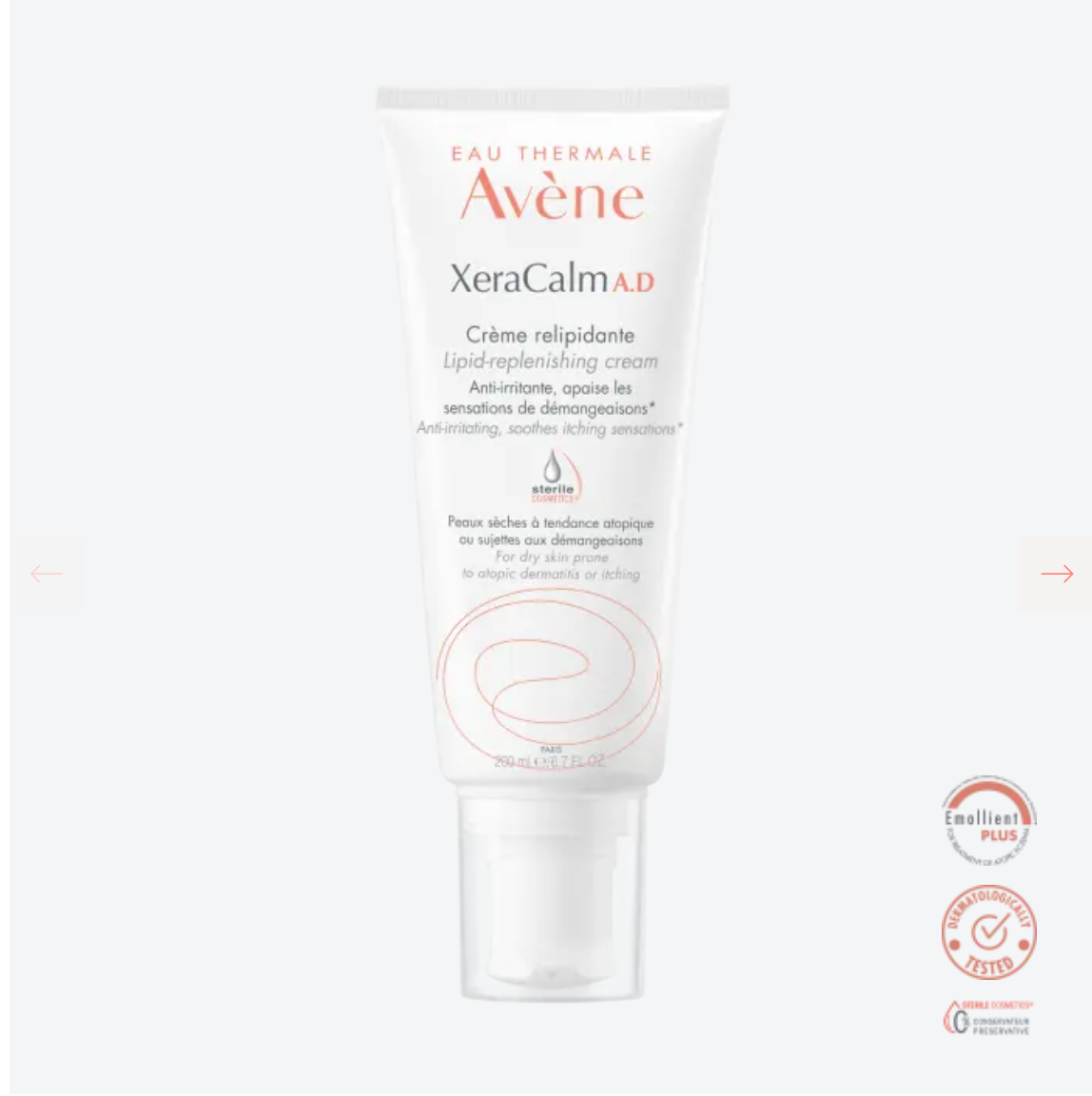 AVÉNE - XERACALM A.D CREMA RELIPIDIZANTE 200 ML.