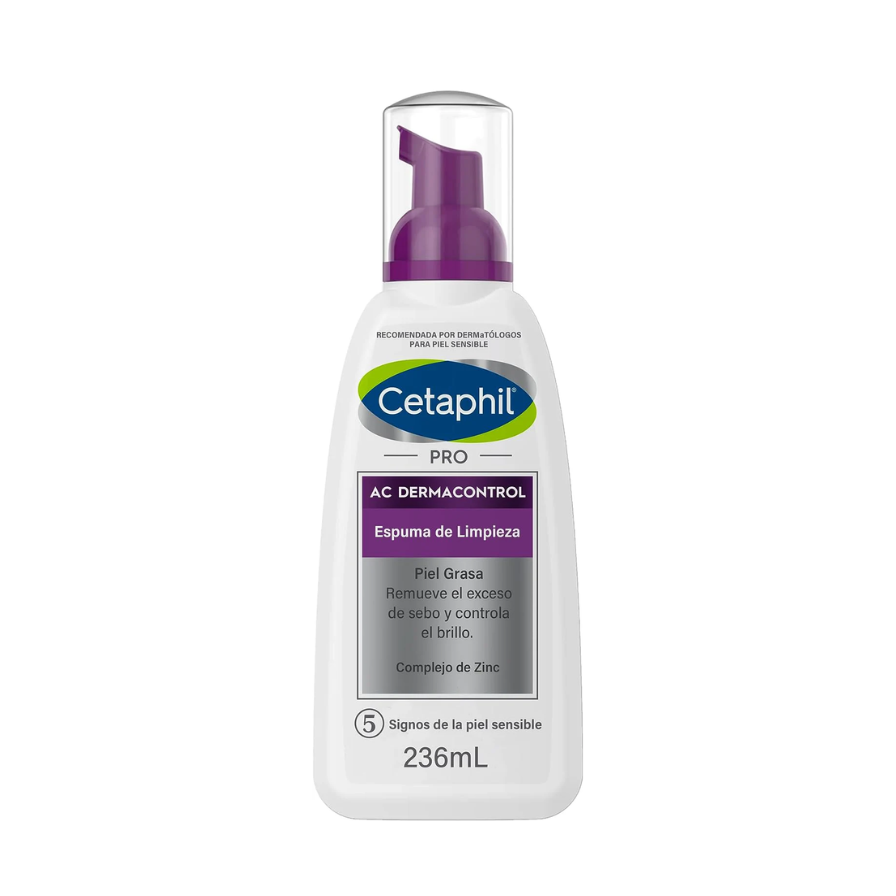 CETAPHIL PRO AC DERMACONTROL ESPUMA DE LIMPIEZA PIEL GRASA 236 ML.