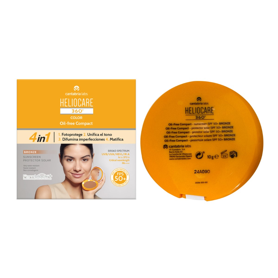 Heliocare 360º Oil-Free Compact Spf 50+ Bronze 10G