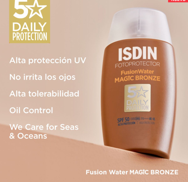 FOTOPROTECTOR ISDIN FUSION WATER BRONZE MAGIC 50+ 50ML