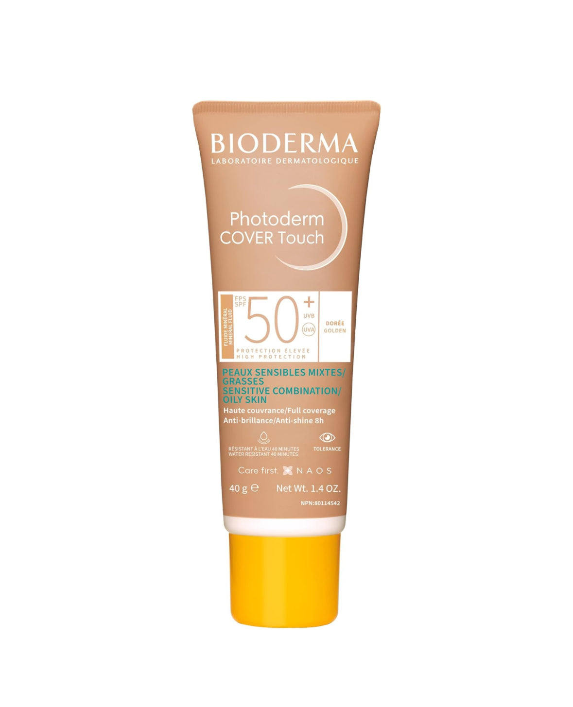 PHOTODERM COVER TOUCH MINERAL FPS 50+ TONO DORADO 40 ML.