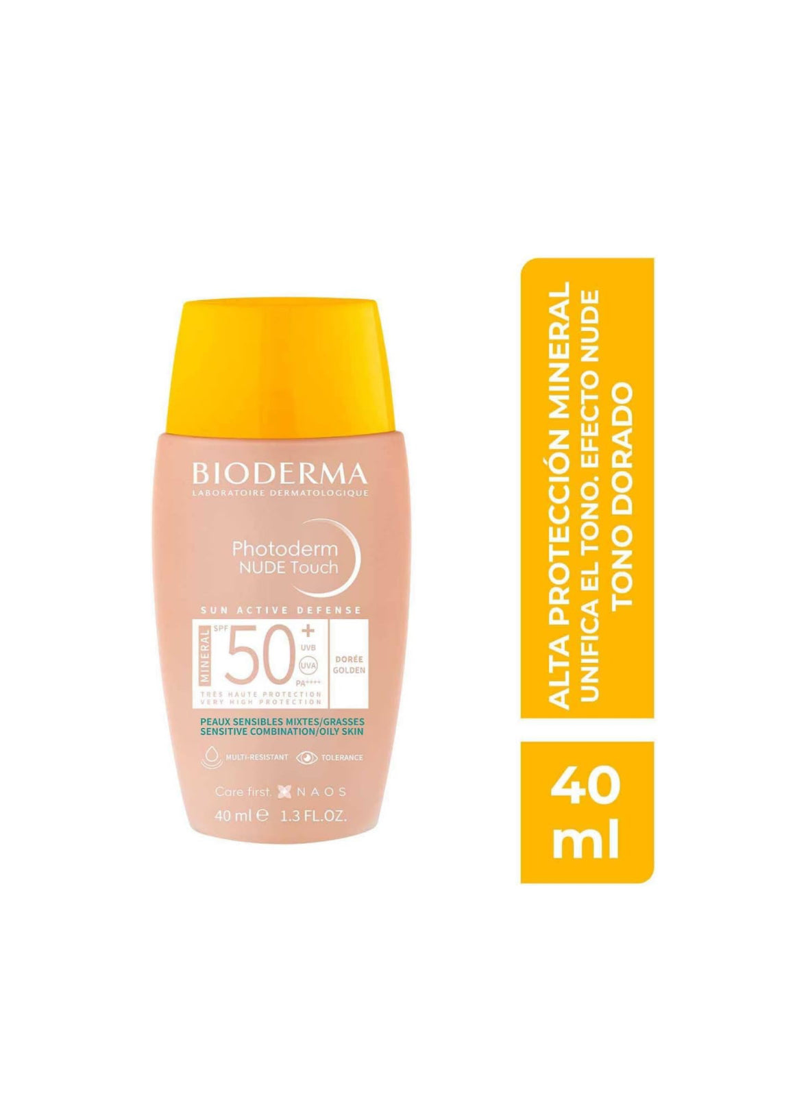 PHOTODERM NUDE TOUCH FPS 50+ TONO DORADO 40 ML.