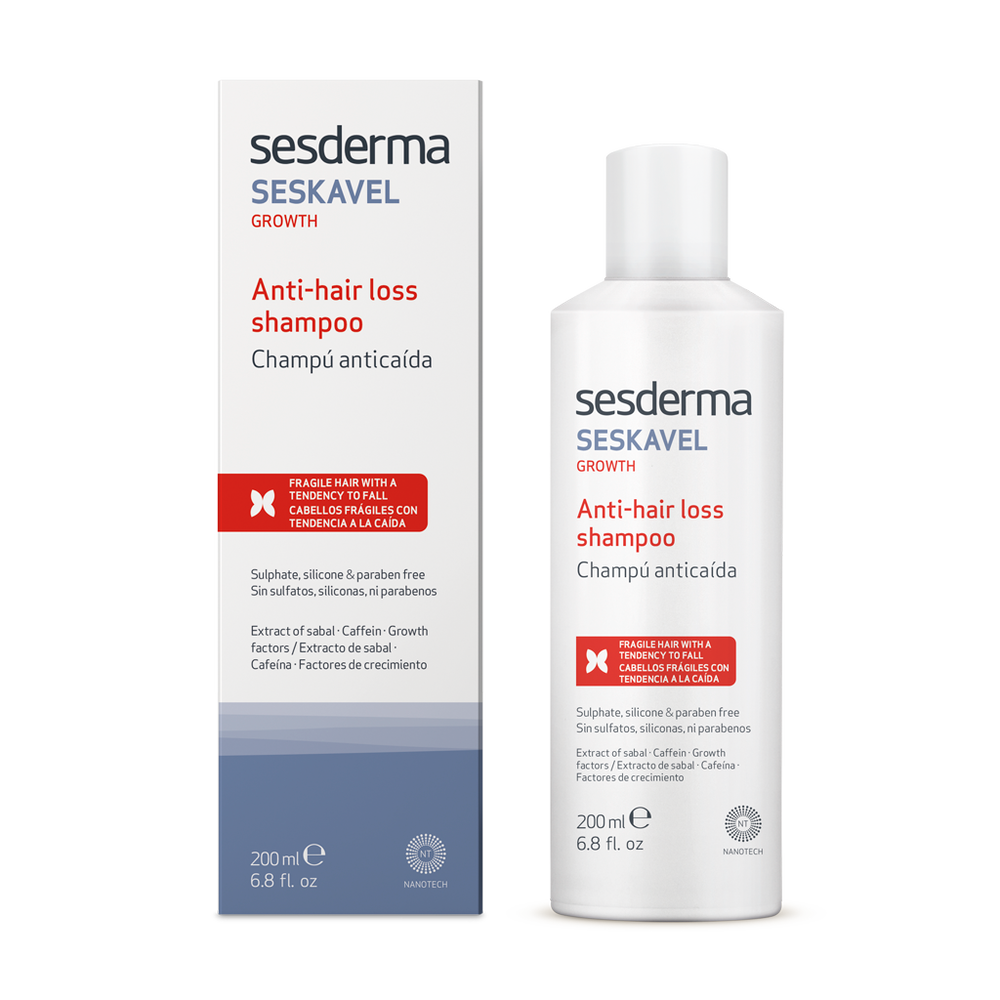 SESKAVEL SHAMPOO anticaída 200 ML.