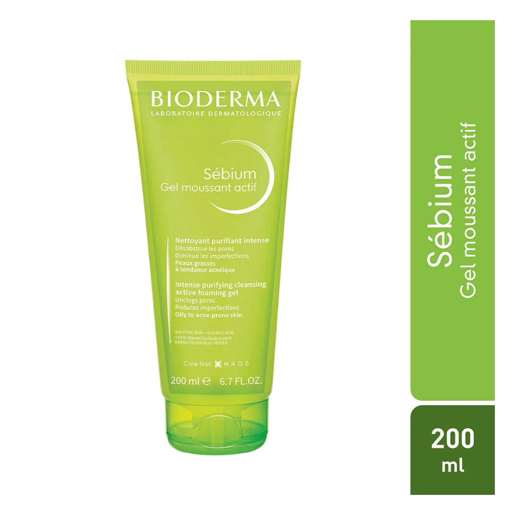 SEBIUM GEL MOUSSANT ACTIF 200 ML.
