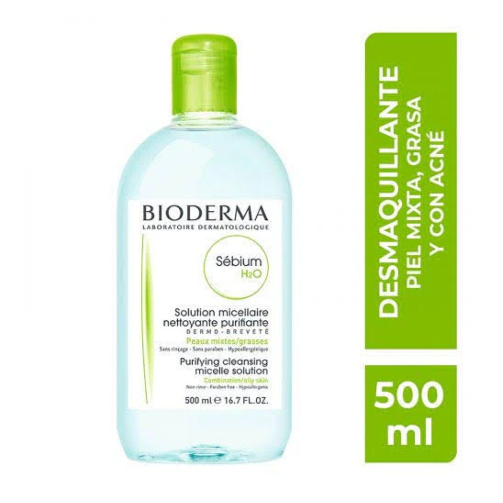SEBIUM H20 AGUA MICELAR 500 ML.
