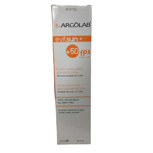 EVITSUN PROTECTOR SOLAR FPS50+ FACIAL Y CORPORAL SPRAY 250 ML.