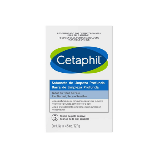 CETAPHIL BARRA DERMOLIMPIADORA LIMPIEZA PROFUNDA 127 GR.