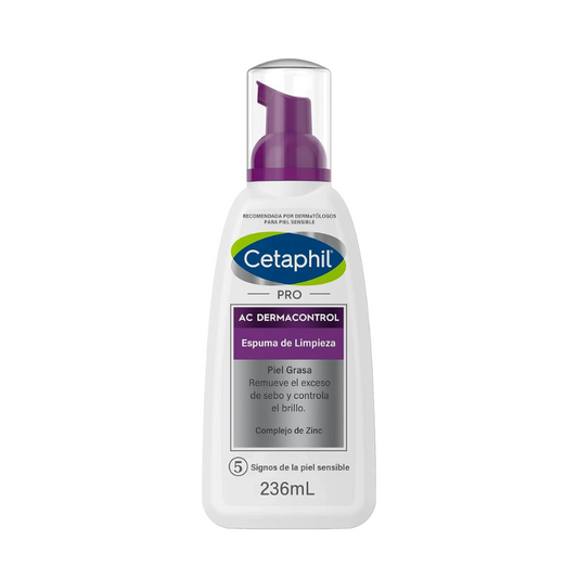 CETAPHIL PRO AC DERMACONTROL ESPUMA DE LIMPIEZA PIEL GRASA 236 ML.