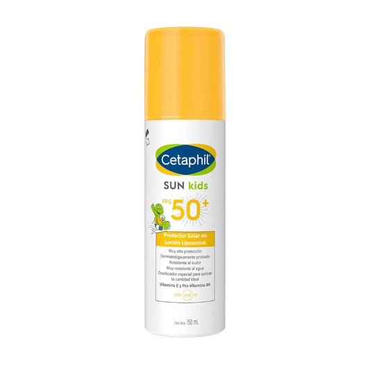 CETAPHIL SUN KIDS FPS 50+ PROTECTOR SOLAR EN LOCIÓN LIPOSOMAL 150 ML.