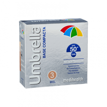 UMBRELLA BASE COMPACTA SPF 50+ #3 TONO MIEL 11 GR.