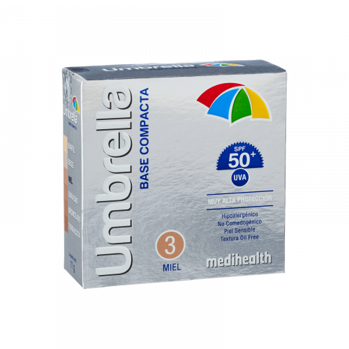 UMBRELLA BASE COMPACTA SPF 50+ #3 TONO MIEL 11 GR.