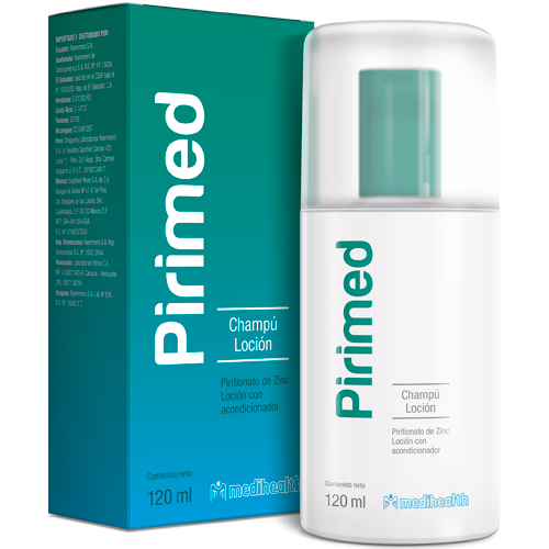 PIRIMED ANTICASPA SHAMPOO LOCIîN 120 ML.