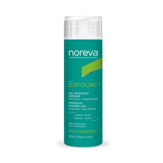 EXFOLIAC GEL LIMPIADOR ESPUMOSO INTENSIVO 200 ML.