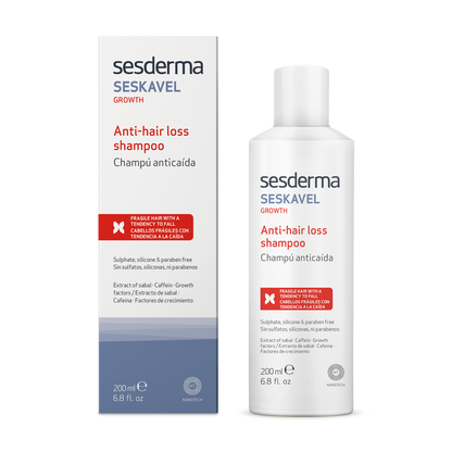 SESKAVEL SHAMPOO anticaída 200 ML.