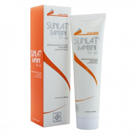 SUNLAT BAMBINI  PEDIATRICO 45+ 100 ML.